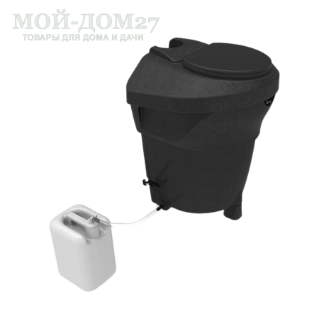 Компостный туалет Rostok 230 (черный гранит) | Мой-Дом27 | Стационарный компостный биотуалет цвета черный гранит емкостью накопительного бака 230 л. Этого хватит на весь дачный сезон.
Особенность является удобное опорожнение через дверцу снаружи помещения. Уборные отходы после полного цикла компостирования представляют собой ценное удобрение для почвы.